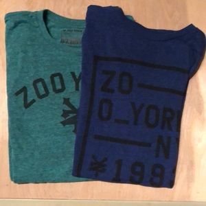 2) Zoo York T-Shirts